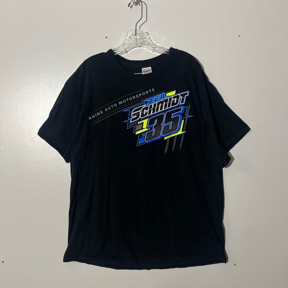 Gildan Ben Schmidt #35 Rhine Auto Motorsport Racing Graphic T-Shirt Mens Size XL